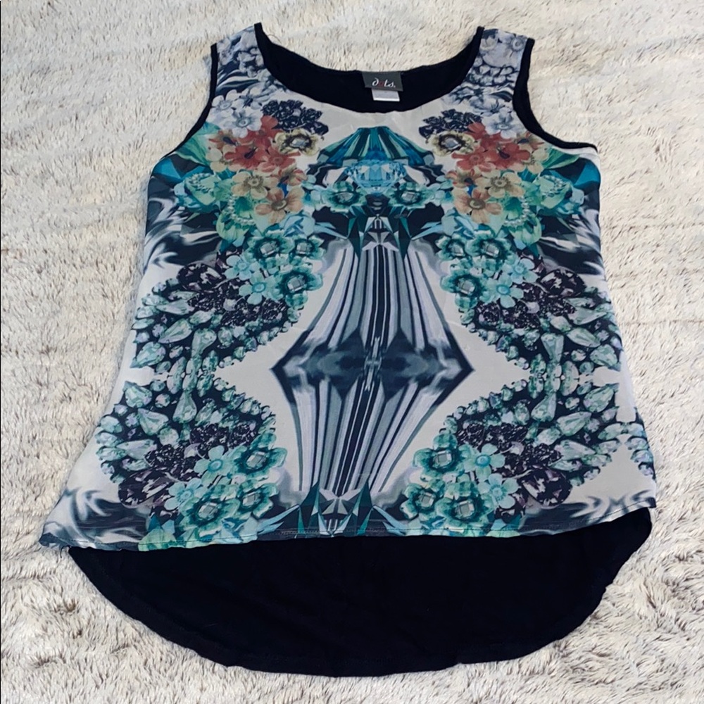 Mesh Floral Gemstone Tank